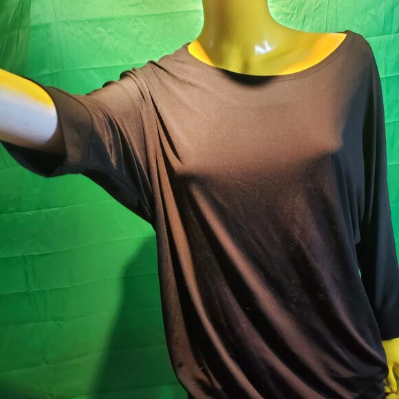 Marie Claire tunics baggy woman Large black long sleeves - Picture 4 of 14